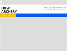 Tablet Screenshot of hwarchery.com